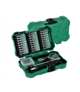 ZESTAW BITÓW PRECYZ. ZE STALI S2 + AKCESORIA 31el.