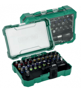 ZESTAW BITÓW ZE STALI S2 + ADAPTORY 32el.