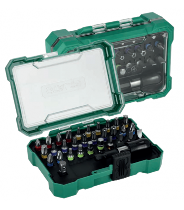 ZESTAW BITÓW ZE STALI S2 + ADAPTORY 32el.