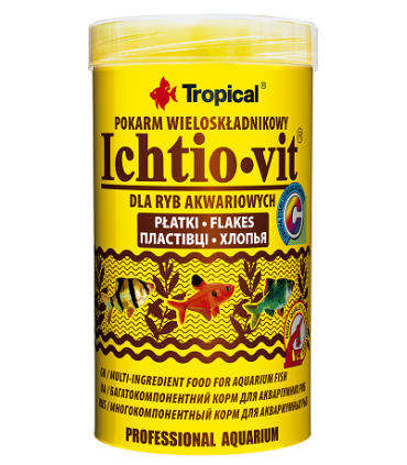 TROPICAL ICHTIO-VIT pokarm płatki 250ml+20% gratis