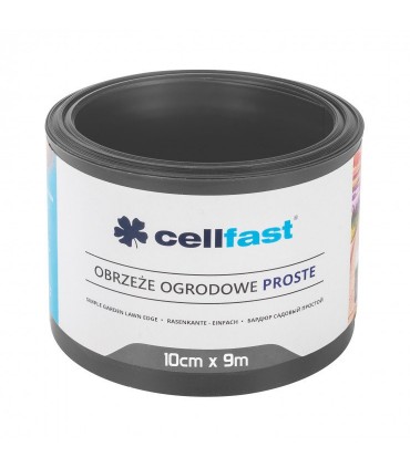 OBRZEŻE OGRODOWE PŁASKIE GRAFIT 10cm x 9m