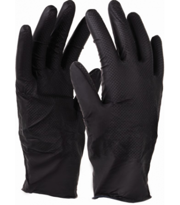 RĘKAWICE NITRAX GRIP BLACK r.10 - XL (op. 10szt.)