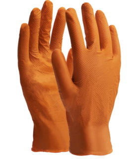 RĘKAWICE NITRAX GRIP ORANGE r.9 - L (op. 10szt.)