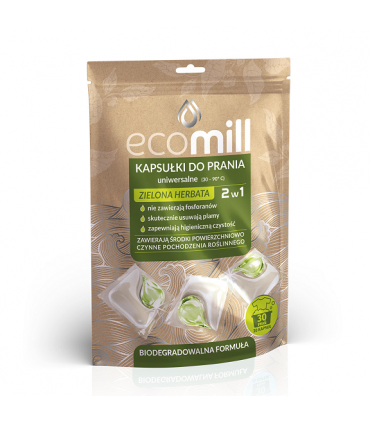 MILL ECO KAPSUŁKI DO PRANIA UN.ZIEL.HERBATA 30szt.