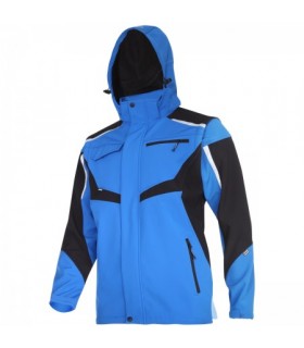 LAHTI KURTKA SOFTSHELL z KAPTUREM NIEB/CZAR XL