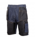 LAHTI SPODENKI KRÓTKIE JEANS NIEB. WZMOC. M