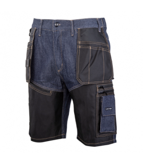 LAHTI SPODENKI KRÓTKIE JEANS NIEB. WZMOC. M