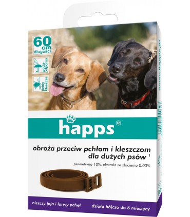 BROS HAPPS - OBROŻA P/PCHŁ. DLA DUŻYCH PSÓW 60cm