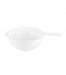 CEDZAK 21cm z UCHWYTEM CAPRI BIAŁY