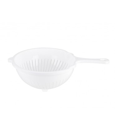 CEDZAK 21cm z UCHWYTEM CAPRI BIAŁY