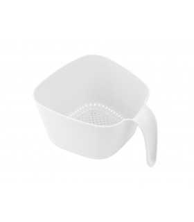 CEDZAK 21x23,5x12cm z UCHWYTEM CAPRI BIAŁY