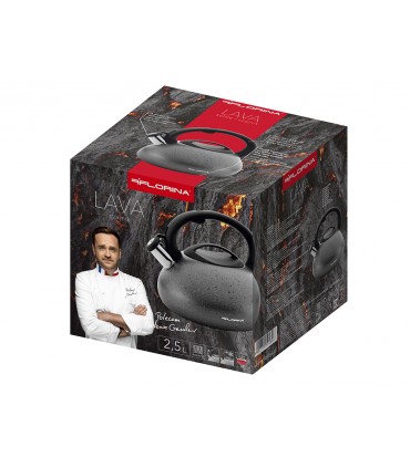 CZAJNIK NIERDZEWNY 2,5L LAVA SZARY MG