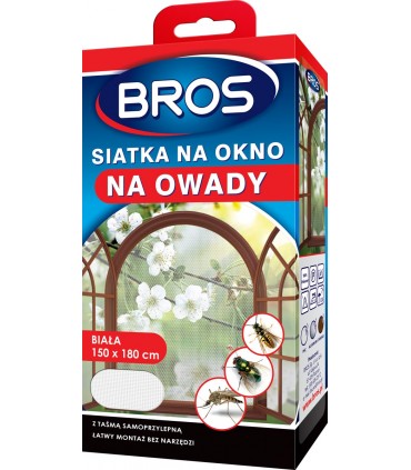 BROS M - SIATKA NA OKNO 150x180 BIAŁA