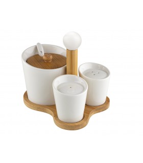 ZESTAW ADRIA CUKIERNICA, SÓL I PIEPRZ NA PODSTAWCE