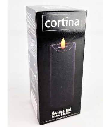 CORTINA ŚWIECA EL. 1/20/WAX czarna (5x12,5)bez bat