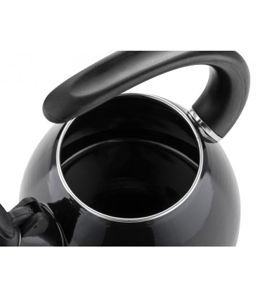 CZAJNIK EMALIOWANY GŁADKI APERTO 2,2L CZARNY