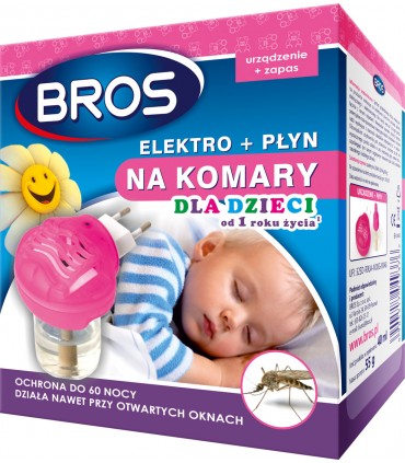 BROS K - DLA DZIECI ELEKTRO+PŁYN SENSITIVE 60 NOCY