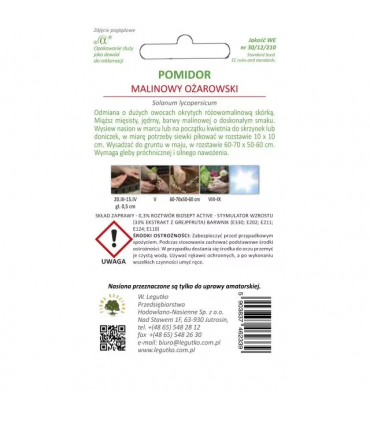 LWZ POMIDOR MALINOWY OŻAROWSKI 0,5g zapr. /2/