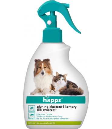 BROS HAPPS - PŁYN DLA ZWIERZĄT KOM. KLESZ. 200ml