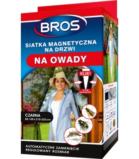 BROS M - SIATKA Z MAGNESEM 100x220cm CZARNA