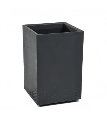 Kwietnik KARO 400x400x600 beton recycled - antracy