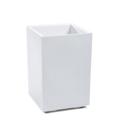 Kwietnik KARO ECO recycled 400x400x600 biały *