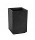 Kwietnik KARO 400x400x600 beton recycled - czarny