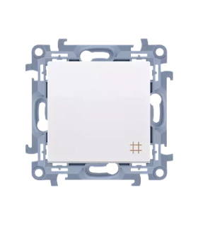 SIMON 10 MODUŁ BIAŁY ŁĄCZNIK KRZYŻOWY 10AX 250V