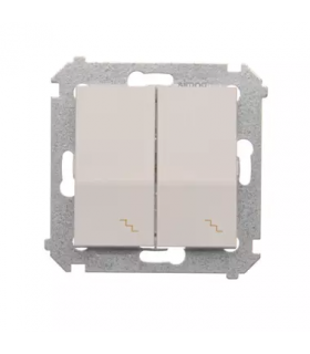 SIMON 54 MODUŁ BIAŁY ŁĄCZNIK "SCHODY" 2X 10AX 250V