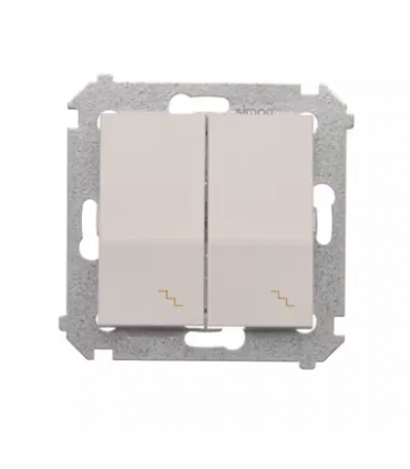 SIMON 54 MODUŁ BIAŁY ŁĄCZNIK "SCHODY" 2X 10AX 250V