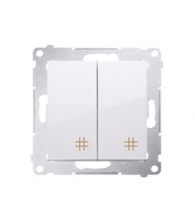 SIMON 54 MODUŁ BIAŁY ŁĄCZNIK KRZYŻOWY 2X 10AX 250V