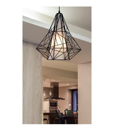 LAMPA WISZĄCA ZWIS SKELETON E27 INDUST. DRUC. CZA.
