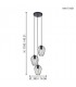 NEWTOWN 49479 LAMPA WISZĄCA OPRAWA DRUC. ZWIS