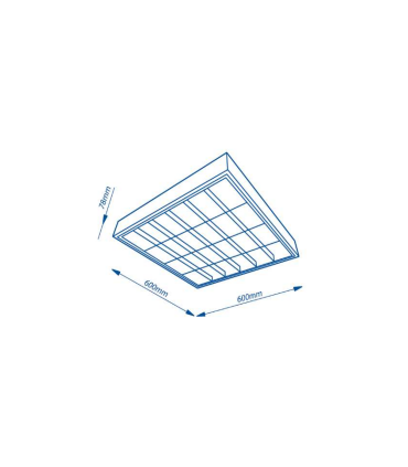 OPRAWA RASTR. STELLA 600X600 4X18W G13 T8 BIAŁY