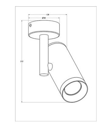 OPRAWA ŚCIENNA KINKIET SPOT TORI SL 2 BIAŁY