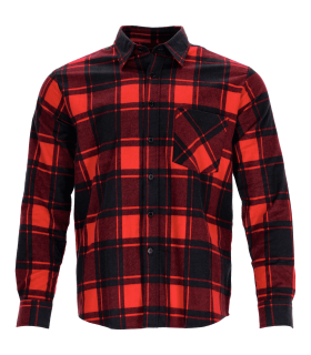 KOSZULA FLANELOWA SQUARE CZERWONA "S" S-42019