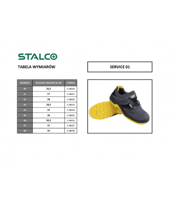 PÓŁBUT ROBOCZY SERVICE O1 R. 44 S-48054