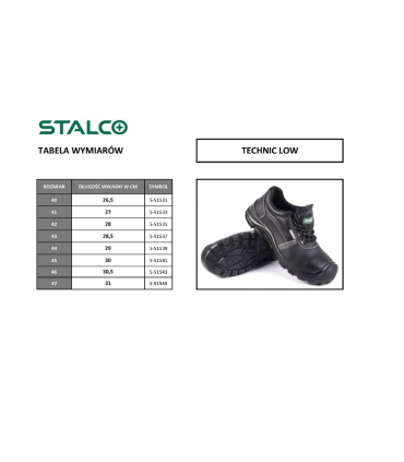PÓŁBUT ROBOCZY TECHNIC LOW SP R. 41 S-51533