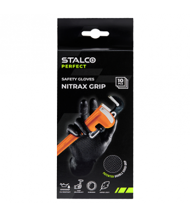 RĘKAWICE NITRAX GRIP BLACK r.11 -2XL (op. 10szt.)