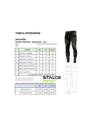 WOLVERIN KALESONY TERM. CZARNY S/M S-79106