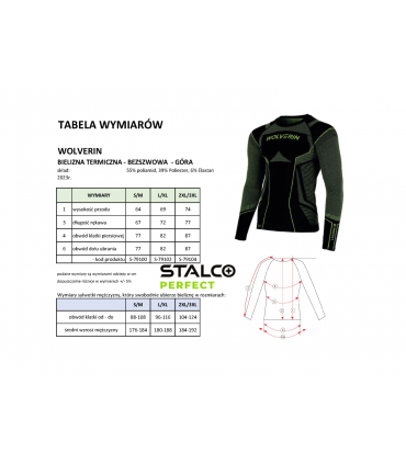 WOLVERIN KOSZULKA TERM. CZARNA 2XL/3XL S-79104