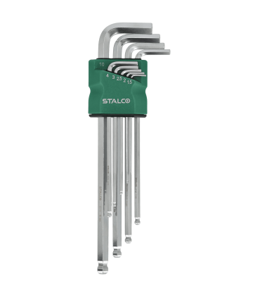 KLUCZE 6-kątne 1,5-10mm IMBUSY DŁUGIE CrV S-48366