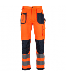 SPODNIE ROBOCZE OSTRZEG. BASIC NEON LINE POM. L