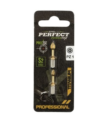 BLISTER KOŃCÓWKA BIT 1/4" PZ3x25mm TITAN /2szt/ SP
