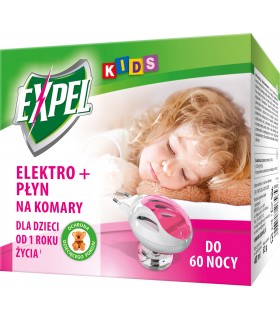 EXPEL KIDS ELEKTO+PŁYN NA KOMARY 60nocy