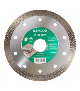 TARCZA DIAMENTOWA 125mm X 1,4mm CERAMIC STALCO