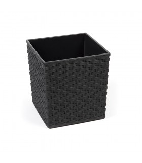 DONICZKA JUKA 300x300 rattan recycled - czarny