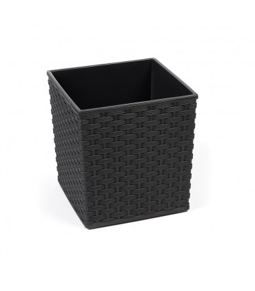 DONICZKA JUKA 300x300 rattan recycled - czarny