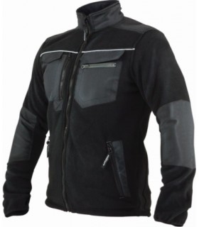 BLUZA POLAROWA MĘSKA OXFORD czarny 2XL SP