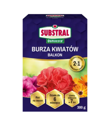 SUB - OSMOCOTE 2w1 BURZA KWIATÓW 300g